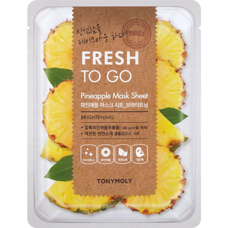 TONY MOLY FRESH TO GO PINEAPPLE MASK SHEET