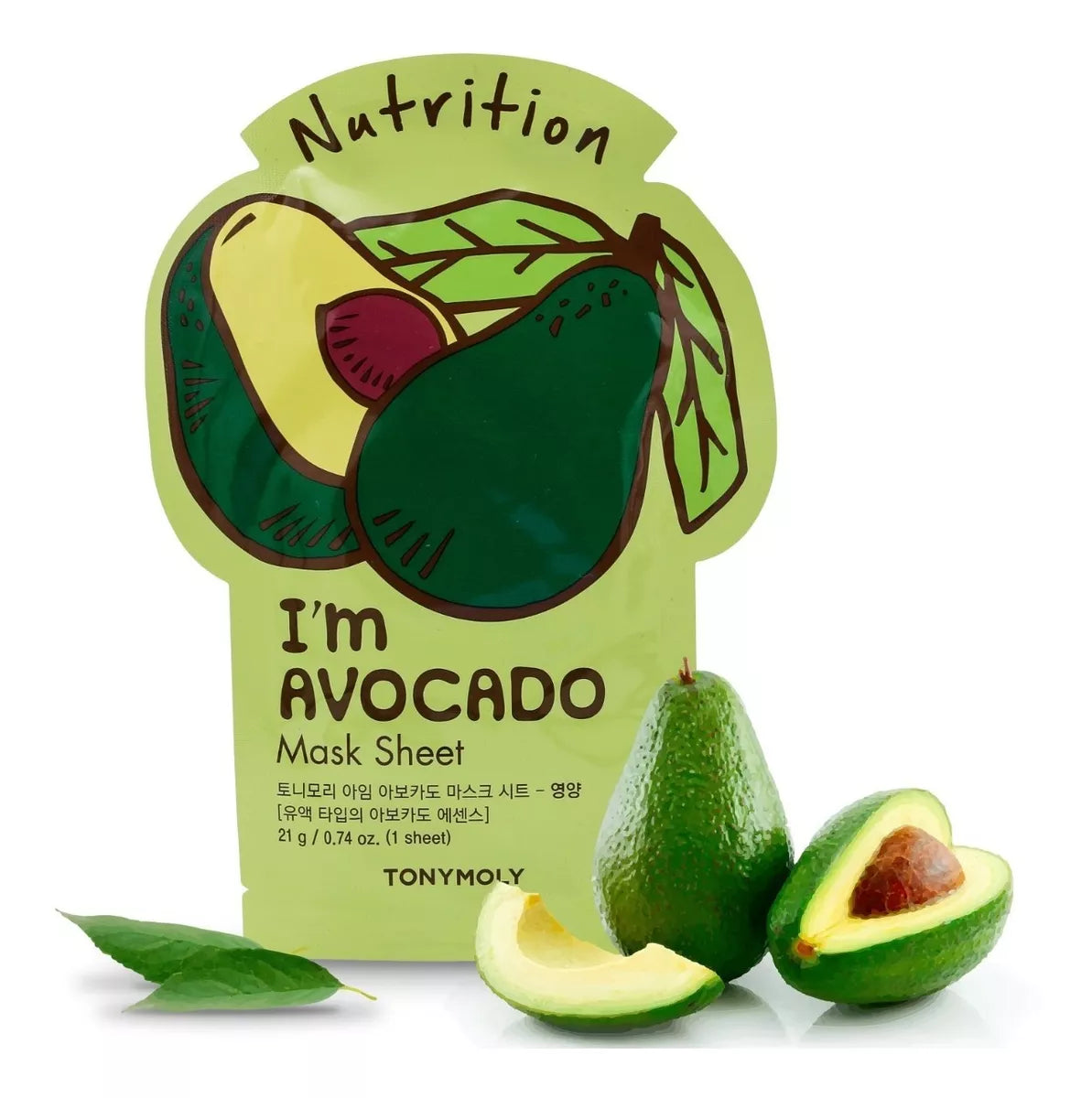 I`M REAL AVOCADO MASK SHEET NUTRITION