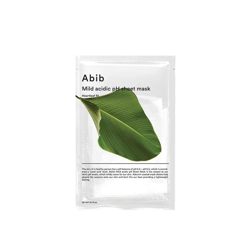 MILD ACIDIC PH SHEET MASK HEARTLEAF FIT