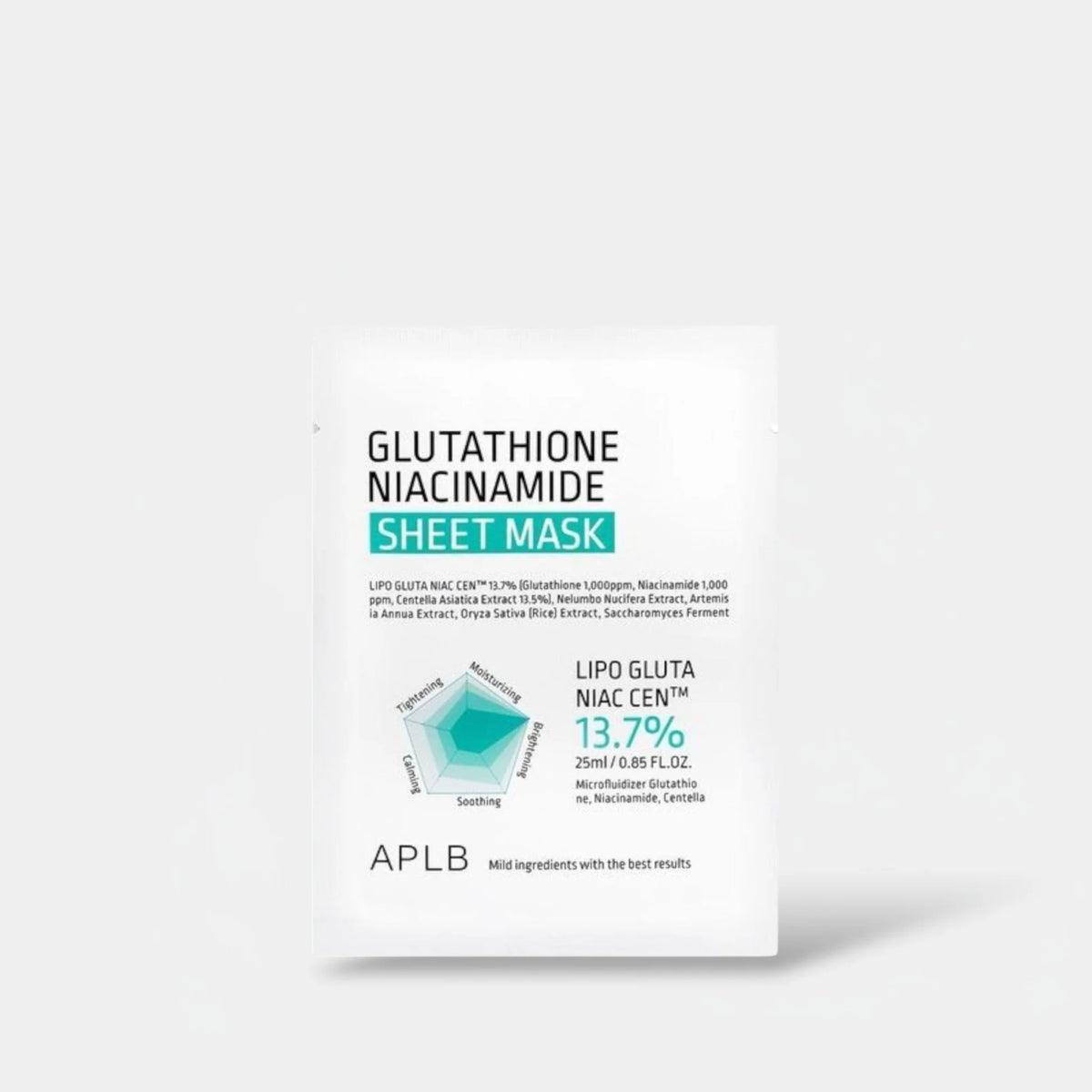 GLUTATHIONE NIACINAMIDE SHEET MASK